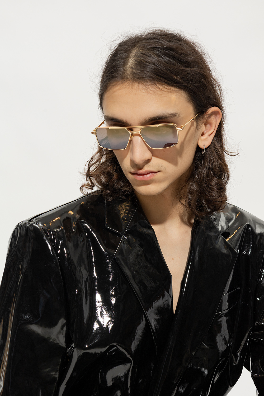 Gold Sunglasses with logo Valentino Eyewear
